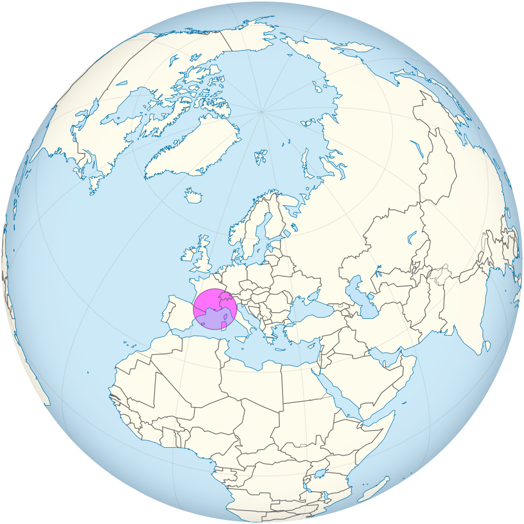 Mapa de ubicaci&oacute;n de la ciudad de Marsella.