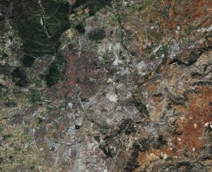 Imagen satélite de la Comunidad Autónoma de Madrid