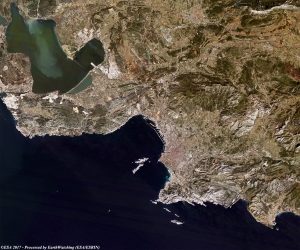 Imagen satelital de Marsella en 2017. Imagen satelital de Marsella en 2017.