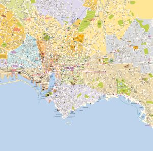 Mapa de Marsella. Mapa de Marsella.