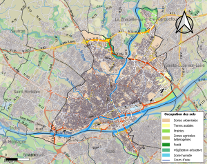 Infraestructuras y uso del suelo en el municipio de Nantes
