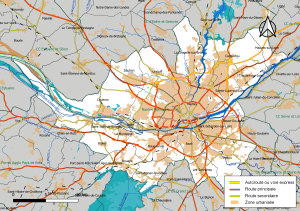 Mapa de la Metr&oacute;poli de Nantes