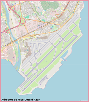 Plano del Aeropuerto de Niza-Costa Azul