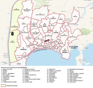 &iquest;Cu&aacute;les son los barrios de Niza?