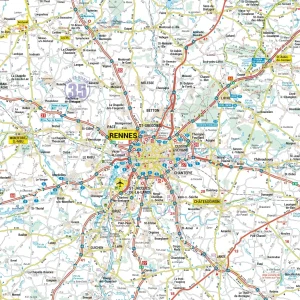 Accesos por carretera a la ciudad de Rennes