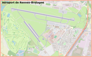 Plano del Aeropuerto de Rennes Breta&ntilde;a