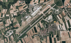 Imagen satélite del aeropuerto de Estrasburgo-Entzheim. Imagen satélite del aeropuerto de Estrasburgo-Entzheim.