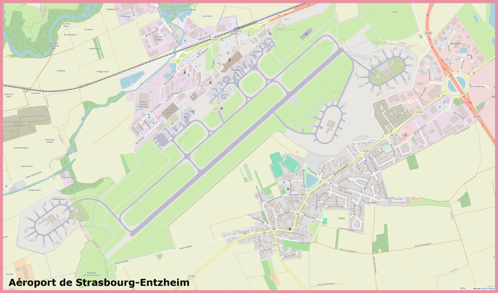 Plano del Aeropuerto de Estrasburgo.