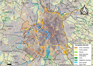 Infraestructuras y uso del suelo en el municipio de Toulouse