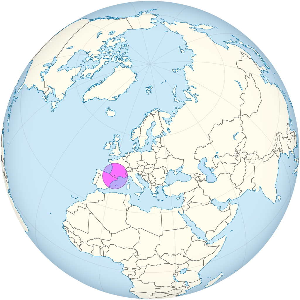 Mapa de ubicaci&oacute;n de la ciudad de Toulouse.