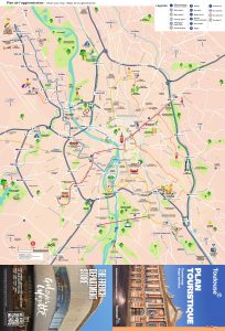 Mapa turístico de la aglomeración de Toulouse. Mapa turístico de la aglomeración de Toulouse.
