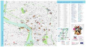 Plano del centro de la ciudad de Toulouse