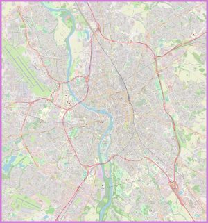 Plano de la ciudad de Toulouse, Francia