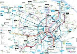 Plano esquemático del transporte público en Burdeos. Plano esquemático del transporte público en Burdeos.