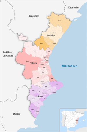 Partidos judiciales de la Comunidad Valenciana