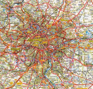 Accesos por carretera a la ciudad de Par&iacute;s