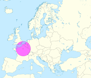 Mapa de ubicación de la ciudad de París en Europa. Mapa de ubicación de la ciudad de París en Europa.