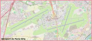Plano del Aeropuerto de Par&iacute;s-Orly