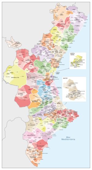 Municipios más poblados de la Comunidad Valenciana