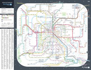 Mapa del transporte público en la Región parisina. Mapa del transporte público en la Región parisina.