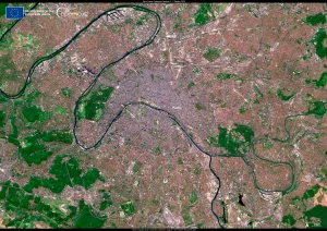 Imagen de la ciudad de Par&iacute;s y sus alrededores.