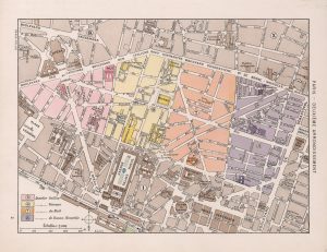 Plano del segundo distrito de París 1900. Plano del segundo distrito de París 1900.