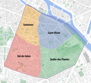 Barrios del V distrito de París. Barrios del V distrito de París.
