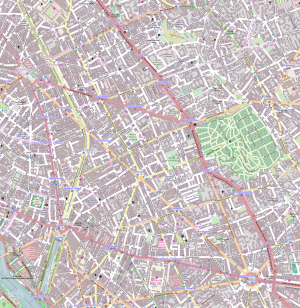 Plano del XI distrito de Par&iacute;s