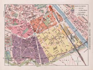 Plano del decimotercero distrito de París 1900. Plano del decimotercero distrito de París 1900.