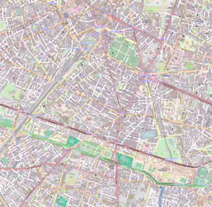 Plano del XIV distrito de Par&iacute;s