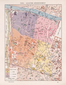 Plano del decimoquinto distrito de París 1900. Plano del decimoquinto distrito de París 1900.