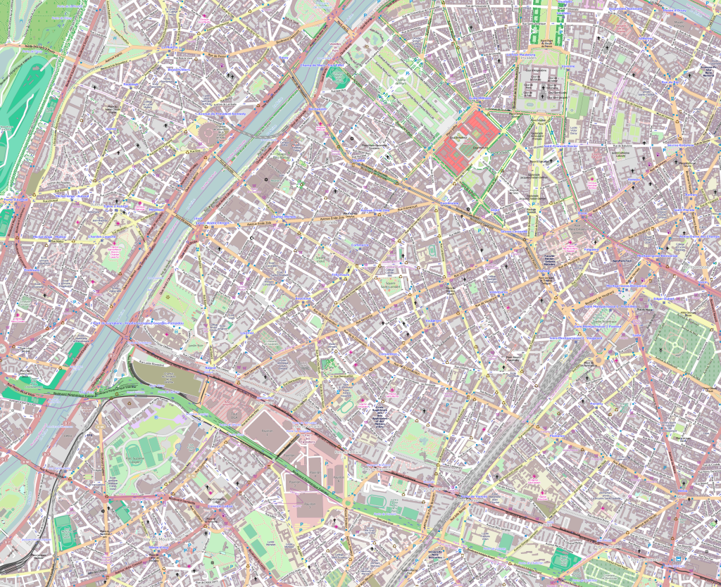 Plano del XV distrito de Par&iacute;s.