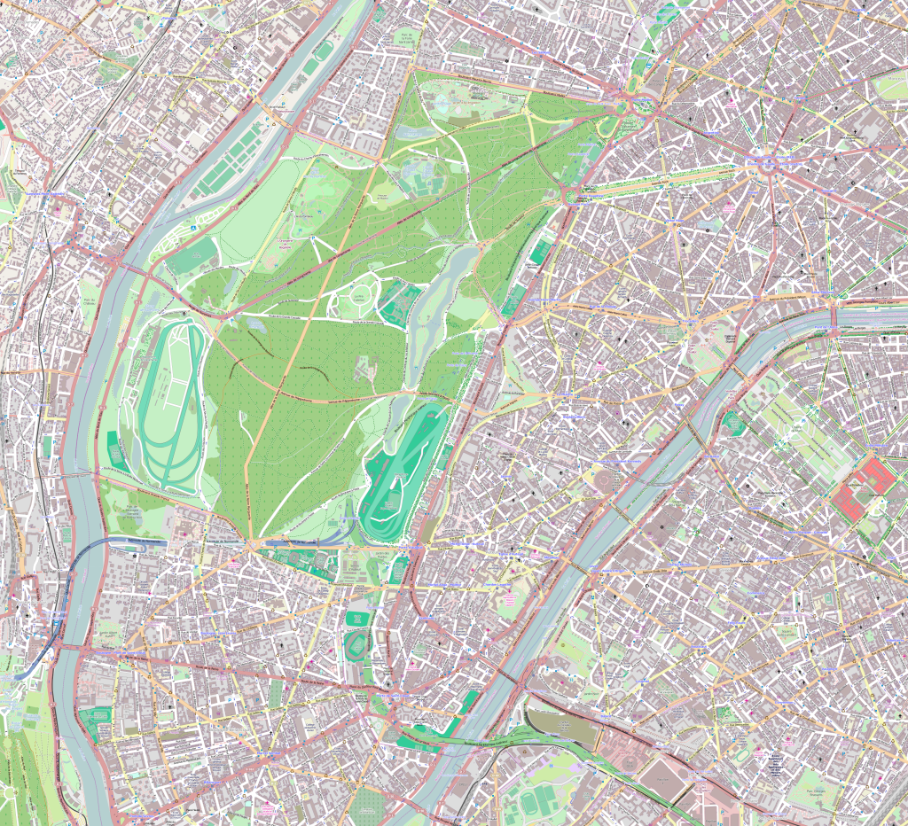 Plano del XVI distrito de Par&iacute;s.