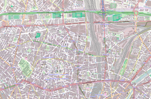 Plano del XVIII distrito de Par&iacute;s