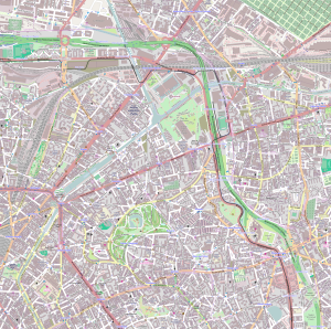 Plano del IXX distrito de Par&iacute;s