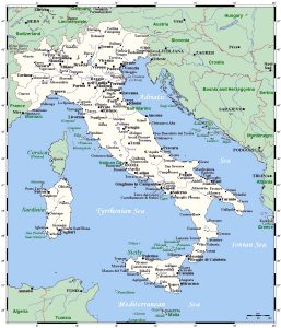 Principales ciudades de Italia.