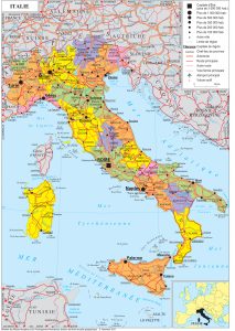 Mapa político de Italia. Mapa político de Italia.