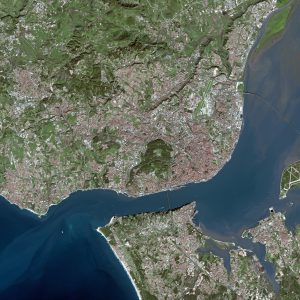 Imagen satelital de Lisboa 2004. Imagen satelital de Lisboa 2004.