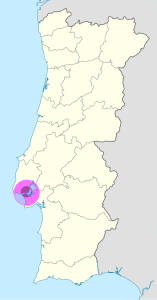 Mapa de ubicación de la ciudad de Lisboa. Mapa de ubicación de la ciudad de Lisboa.