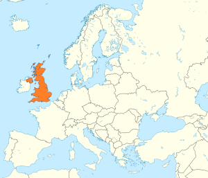 Mapa de ubicación del Reino Unido en Europa. Mapa de ubicación del Reino Unido en Europa.
