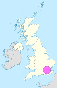 Mapa de ubicaci&oacute;n de la ciudad de Londres.