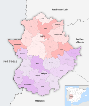 ¿Cuáles son las comarcas de Extremadura?