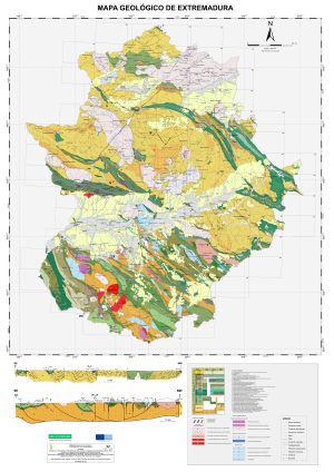 Mapa geológico de Extremadura