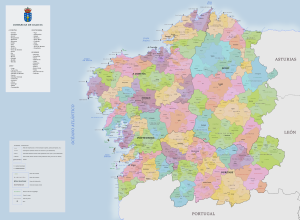 ¿Cuáles son los municipios de Galicia?
