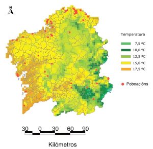 Mapas climáticos de Galicia