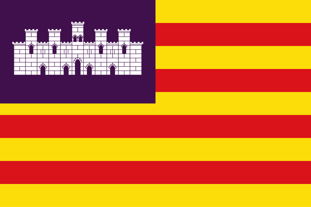 Bandera de las Islas Baleares.