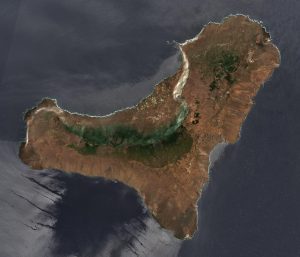 Imagen satelital de El Hierro.