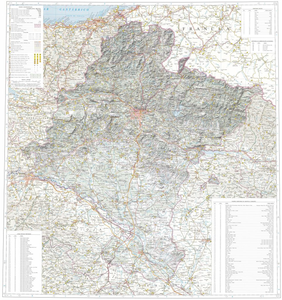 Mapa de Navarra.