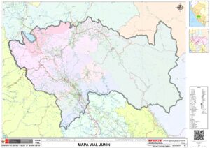 Mapa del departamento de Junín