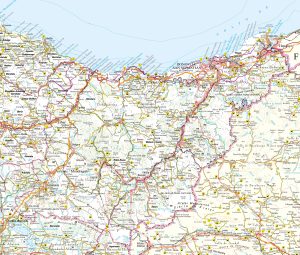 Mapa de Guipúzcoa